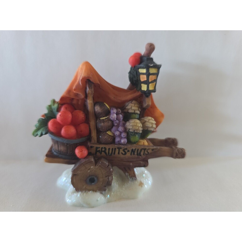 2003 Santa's Workbench Home AccessoryFruits & Nuts Cart #673-0402 Figurine